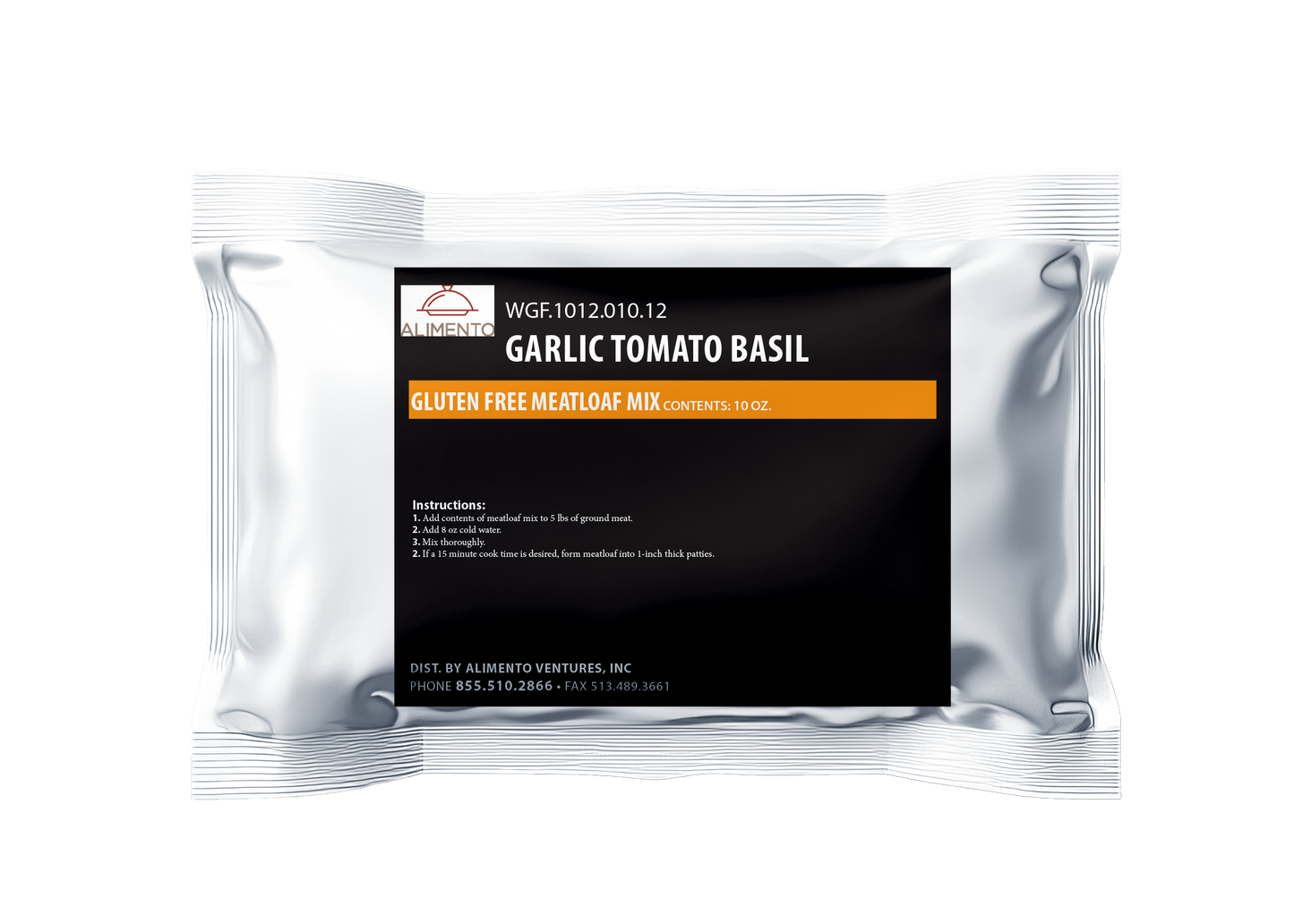 Gluten-Free Garlic Tomato Basil 15-Minute Meatloaf® Mix