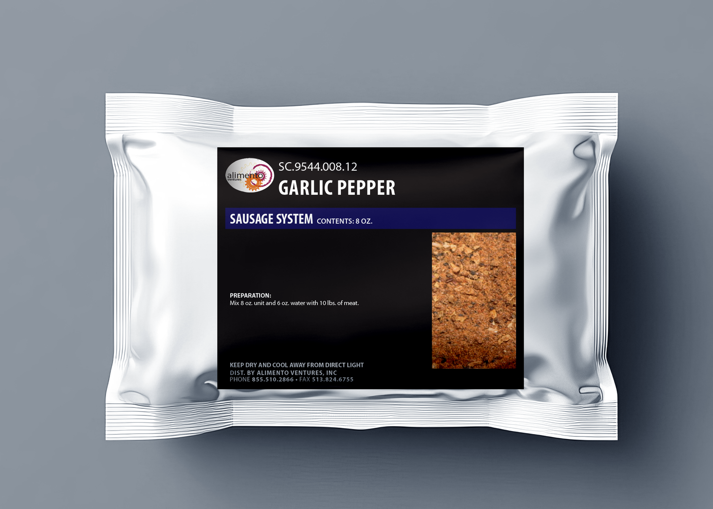 Garlic Pepper Sausage Seasoning