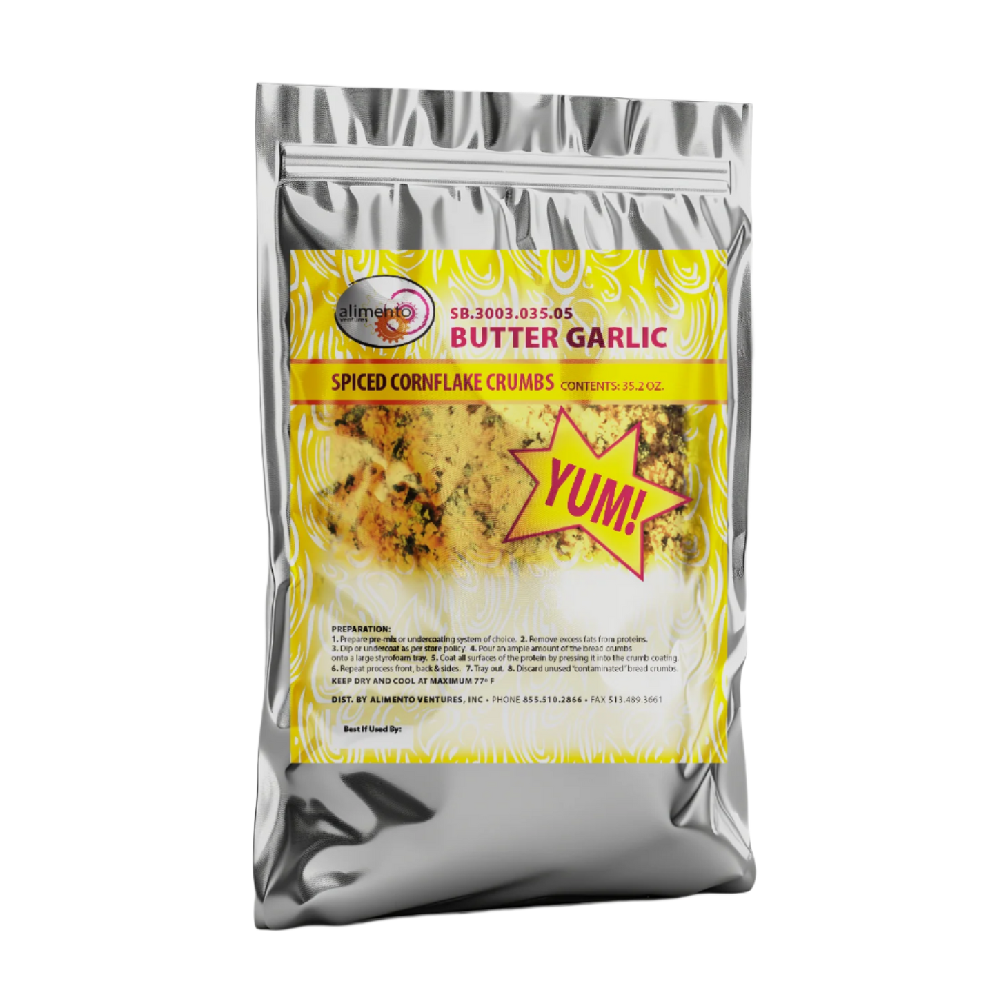 Butter Garlic Cornflake Crumbs