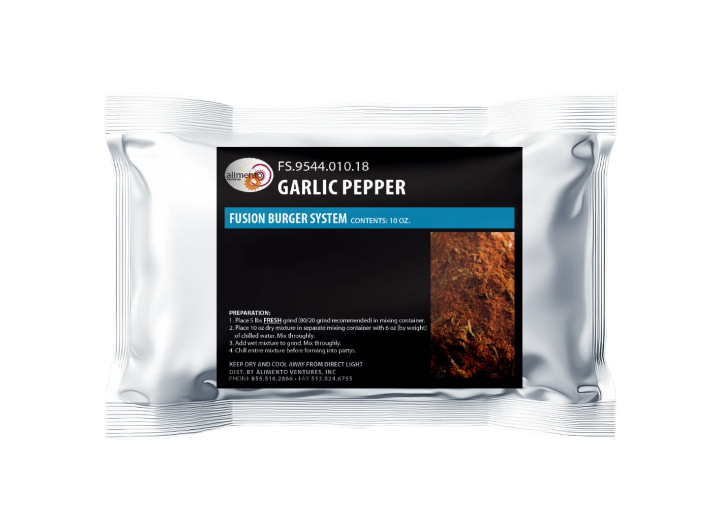 Garlic Pepper Fusion Burger