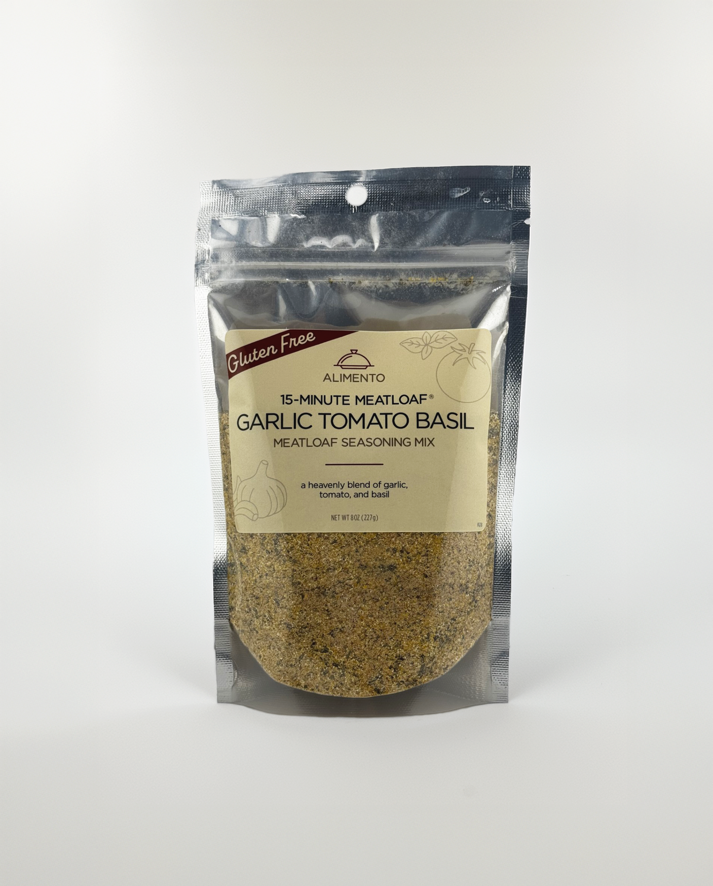 Garlic Tomato Basil Gluten-Free 15-Minute Meatloaf®